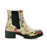  GOBY Flowers Short Boots LAS104 Women Short Boots Shoes - Goby Shoes UK