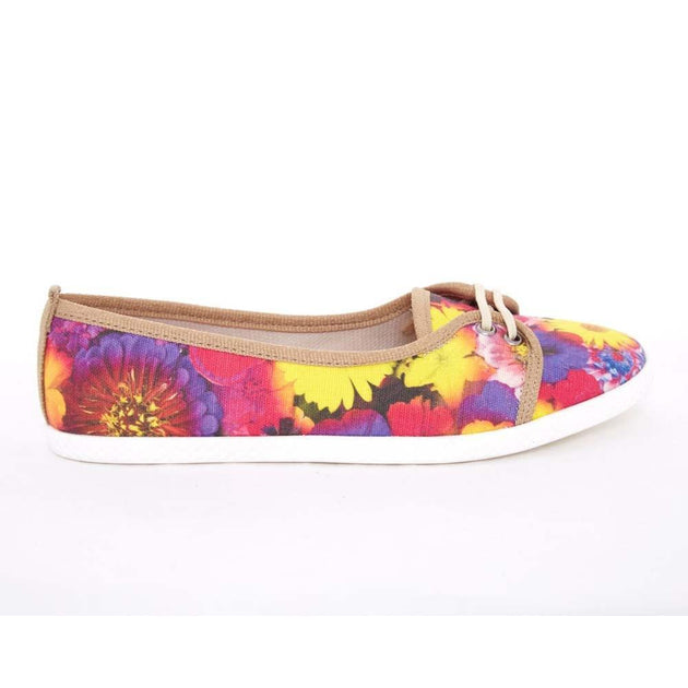 Flowers Slip on Sneakers Shoes LCS3001 - Goby GOBY Slip on Sneakers Shoes 