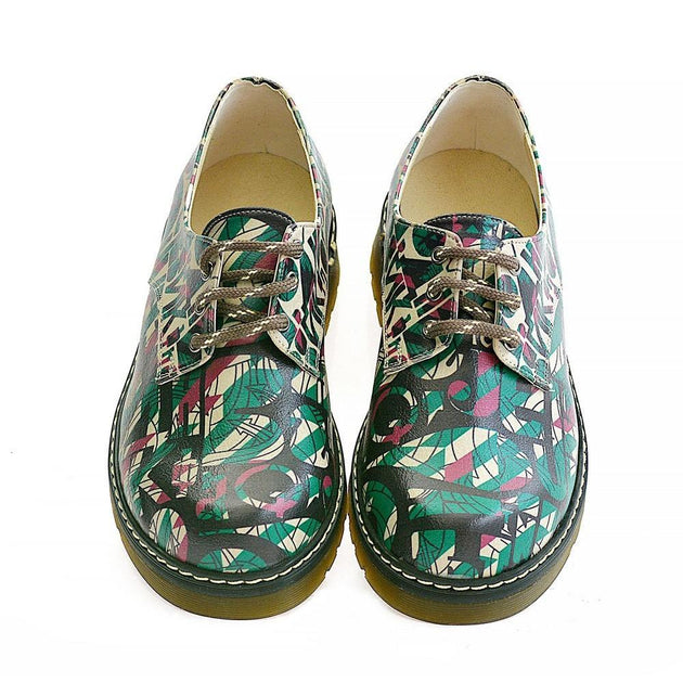  GOBY Colored Pattern Oxford Shoes MAX101 Women Oxford Shoes - Goby Shoes UK