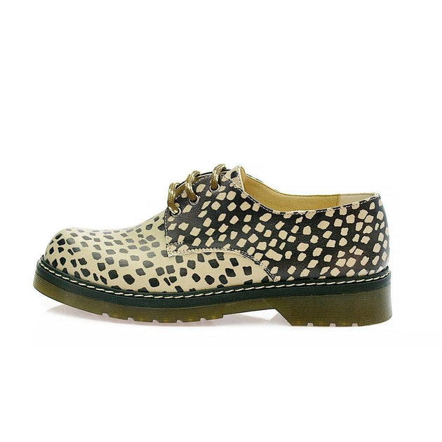  GOBY Leopard Oxford Shoes MAX102 Women Oxford Shoes - Goby Shoes UK