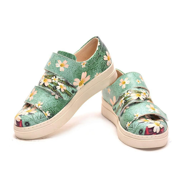 Flowers Slip on Sneakers Shoes NAC102 - Goby NEEFS Slip on Sneakers Shoes 
