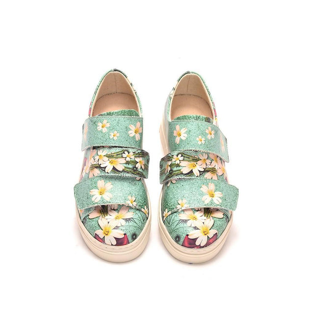 Flowers Slip on Sneakers Shoes NAC102 - Goby NEEFS Slip on Sneakers Shoes 