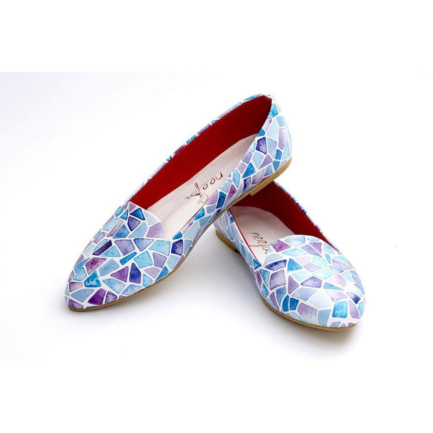 Colored Glass Fragments Ballerinas Shoes NBL215, Goby, NEEFS Ballerinas Shoes 