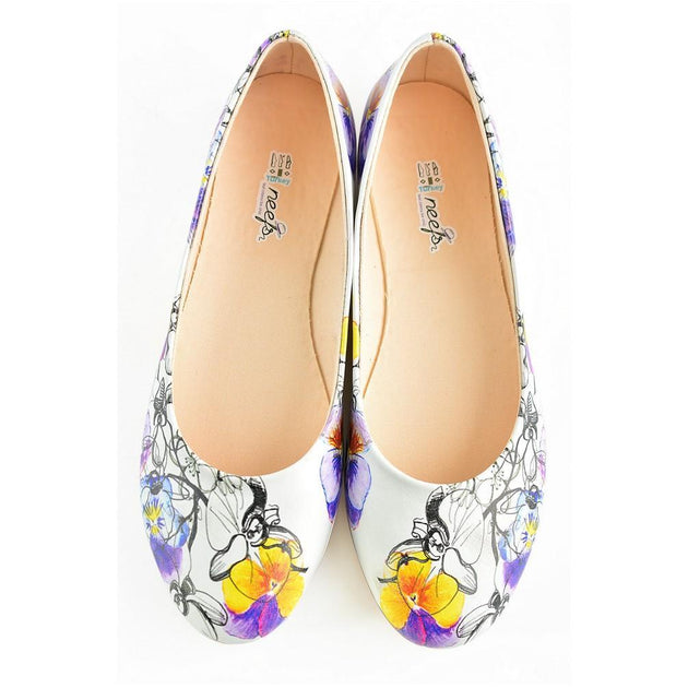 Flowers Ballerinas Shoes NFS1000 - Goby NEEFS Ballerinas Shoes 