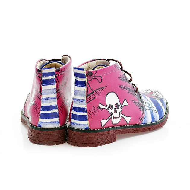 Pirate Owl Ankle Boots NHP103