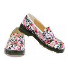 Skull and Flowers Oxford Shoes NMOX101