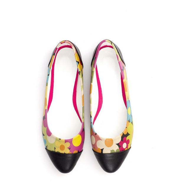 Flowers Ballerinas Shoes NMS106 - Goby NEEFS Ballerinas Shoes 