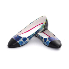 Colored Dots Ballerinas Shoes NMS108, Goby, NEEFS Ballerinas Shoes 