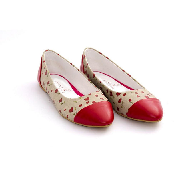Hearts Ballerinas Shoes NMS109