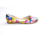 Colored Triangles Ballerinas Shoes NSS360 - Goby NEEFS Ballerinas Shoes 
