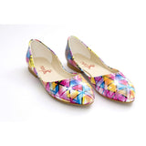 Colored Triangles Ballerinas Shoes NSS360 - Goby NEEFS Ballerinas Shoes 