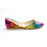Colored Flowers Ballerinas Shoes NSS361, Goby, NEEFS Ballerinas Shoes 