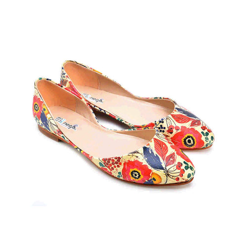 Colored Ballerinas Shoes NSS363, Goby, Women Ballerinas 