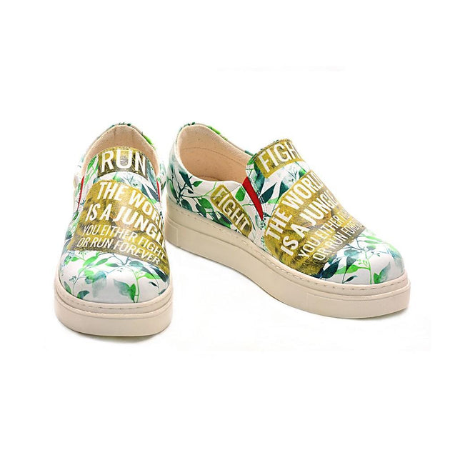 The World is a Jungle Slip on Sneakers Shoes NVN102