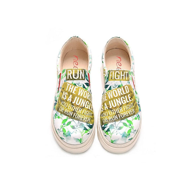 The World is a Jungle Slip on Sneakers Shoes NVN102