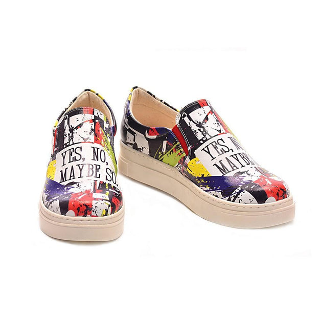 Yes No Maybe So Slip on Sneakers Shoes NVN106