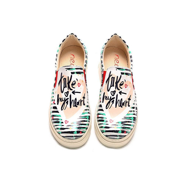 Take My Heart Slip on Sneakers Shoes NVN107