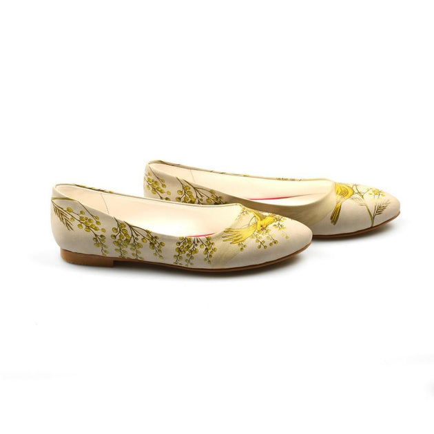 Golden Birds Ballerinas Shoes NVR201 - Goby NEEFS Ballerinas Shoes 