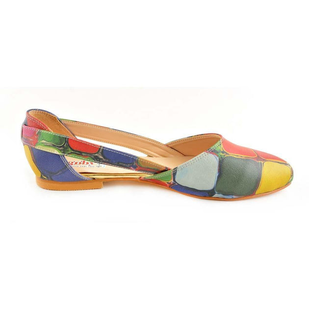 Colored Stones Ballerinas Shoes OMR7001 - Goby GOBY Ballerinas Shoes 