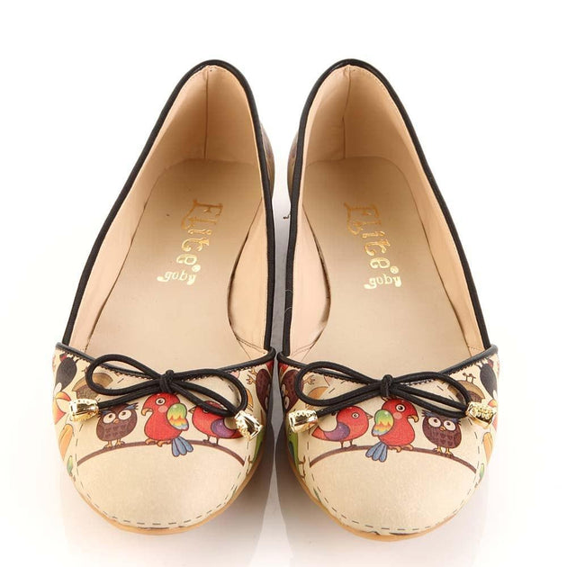 Cute Animals Ballerinas Shoes OMR7101 - Goby GOBY Ballerinas Shoes 