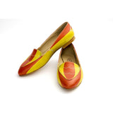 Red and Yellow Pattern Ballerinas Shoes OMR7209