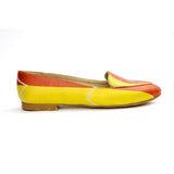 Red and Yellow Pattern Ballerinas Shoes OMR7209