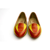 Red and Yellow Pattern Ballerinas Shoes OMR7209