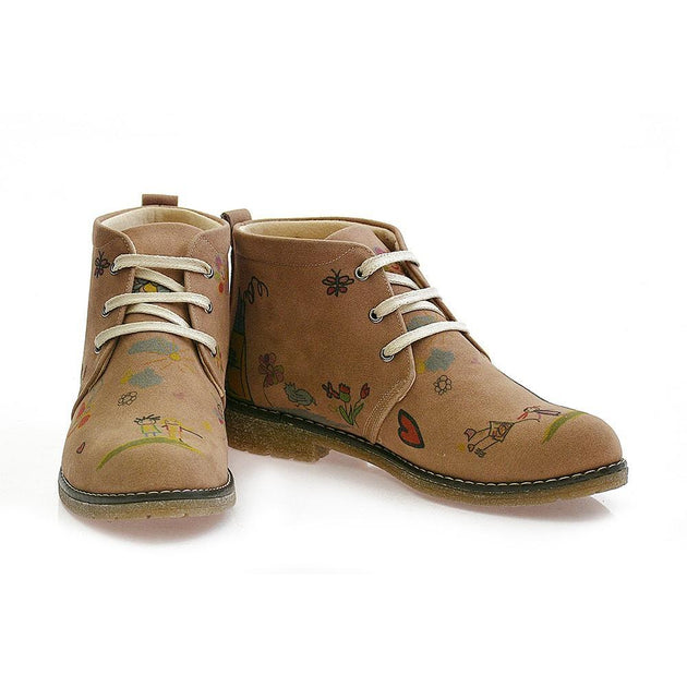  GOBY Happy Day Ankle Boots PH107 Women Ankle Boots Shoes - Goby Shoes UK