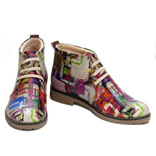  GOBY Painting Ankle Boots PH205 Women Boots Shoes - Goby Shoes UK