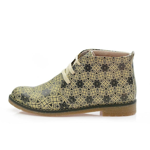  GOBY Pattern Ankle Boots PH208 Women Boots Shoes - Goby Shoes UK