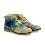  GOBY Flowers Ankle Boots PH209 Women Ankle Boots Shoes - Goby Shoes UK