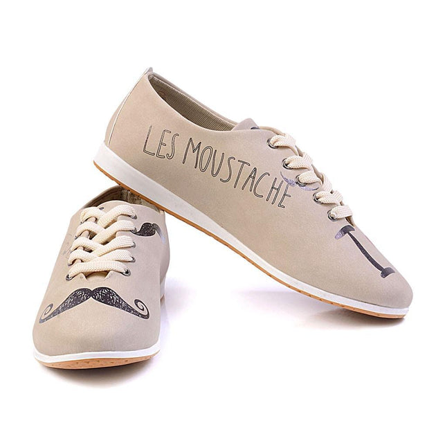 Les Moustache Ballerinas Shoes SLV183