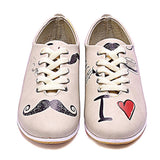 Les Moustache Ballerinas Shoes SLV183