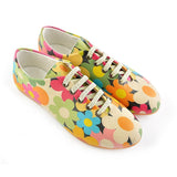 Colored Daisies Ballerinas Shoes SLV064, Goby, GOBY Ballerinas Shoes 