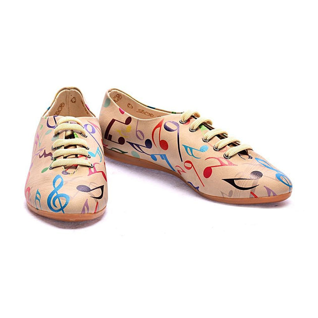 Music Notes Ballerinas Shoes SLV006