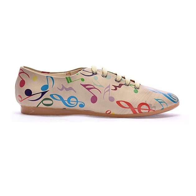 Music Notes Ballerinas Shoes SLV006