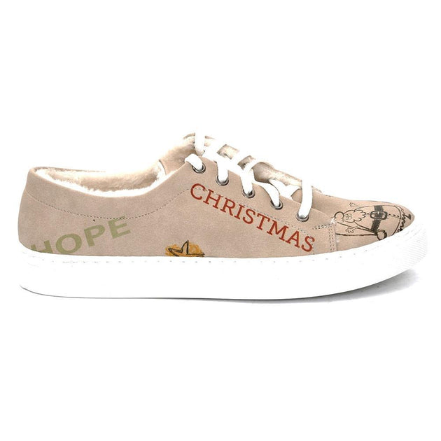  GOBY Christmas Slip on Sneakers Shoes SPR102 Women Sneakers Shoes - Goby Shoes UK
