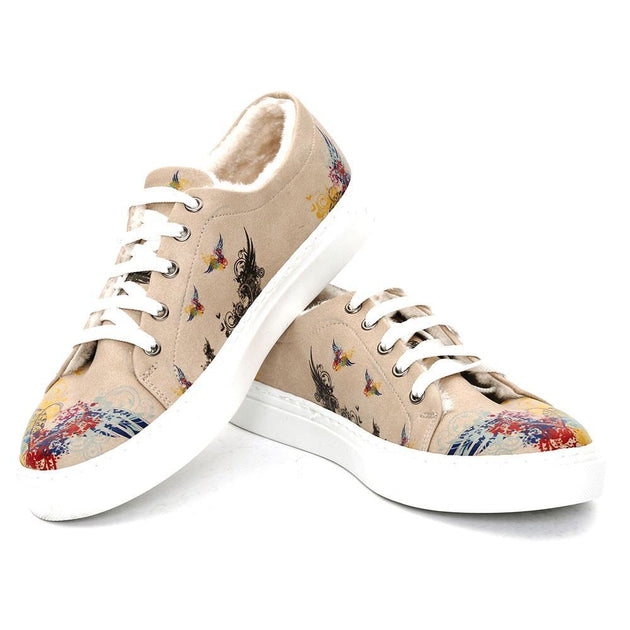  GOBY Happy Hearts Slip on Sneakers Shoes SPR104 Women Sneakers Shoes - Goby Shoes UK