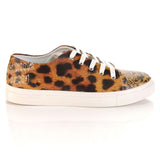  GOBY Leopard Slip on Sneakers Shoes SPR5004 Women Sneakers Shoes - Goby Shoes UK