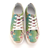  GOBY Flowers Slip on Sneakers Shoes SPR5007 Women Sneakers Shoes - Goby Shoes UK