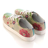  GOBY Flowers Slip on Sneakers Shoes SPR5007 Women Sneakers Shoes - Goby Shoes UK