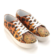  GOBY Leopard Slip on Sneakers Shoes SPR5401 Women Sneakers Shoes - Goby Shoes UK