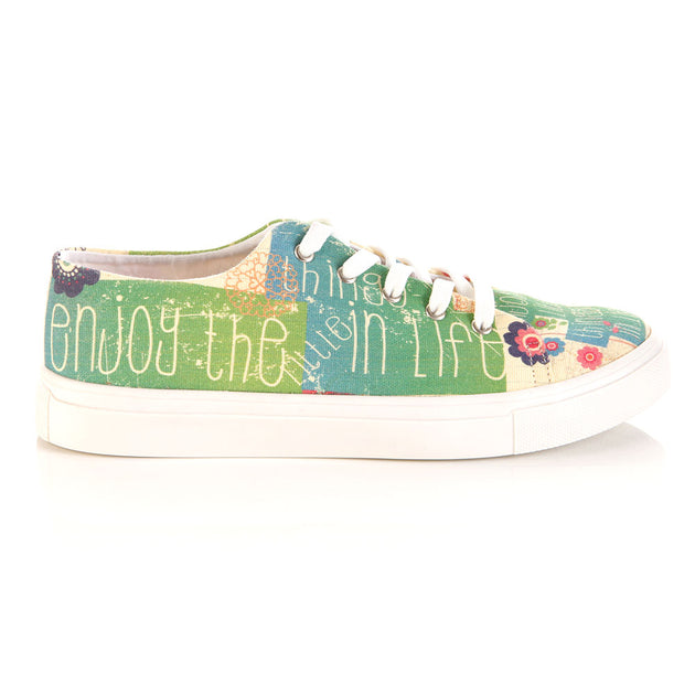  Goby SPR5406 Flowers Women Sneakers Shoes - Goby Shoes UK