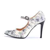 Daisy and Butterfly Heel Shoes STK104