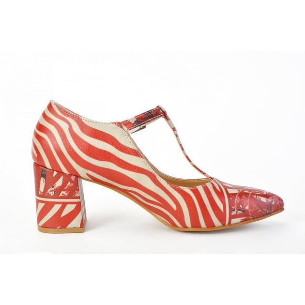 Tropical Red Heel Shoes STK301
