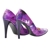 Purple Butterfly Heel Shoes STL4402