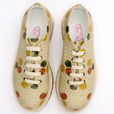 Goby TMK6503 Colored Dots Women Oxford Shoes - Goby Shoes UK