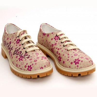  Goby TMK6505 Lovely Flower Women Oxford Shoes - Goby Shoes UK