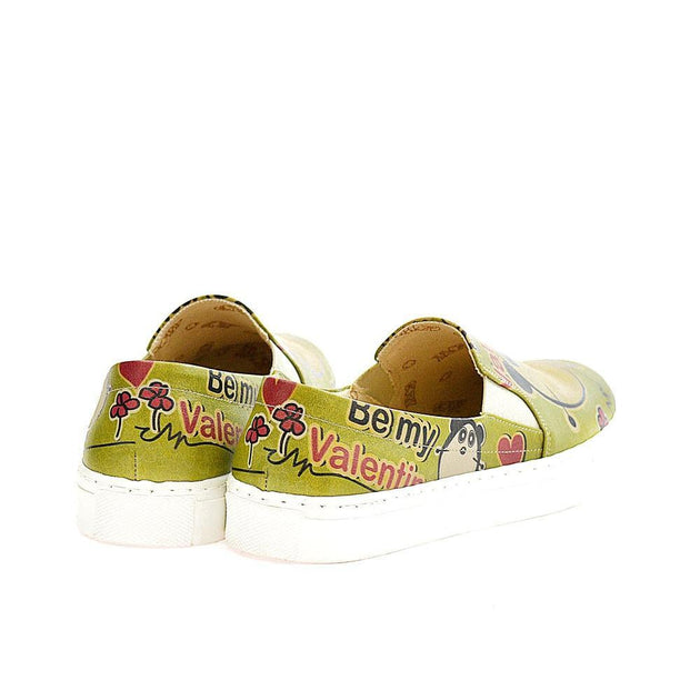  GOBY Be My Valentine Slip on Sneakers Shoes VN4001 Women Sneakers Shoes - Goby Shoes UK
