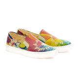  GOBY Colored Leaves Slip on Sneakers Shoes VN4003 Women Sneakers Shoes - Goby Shoes UK
